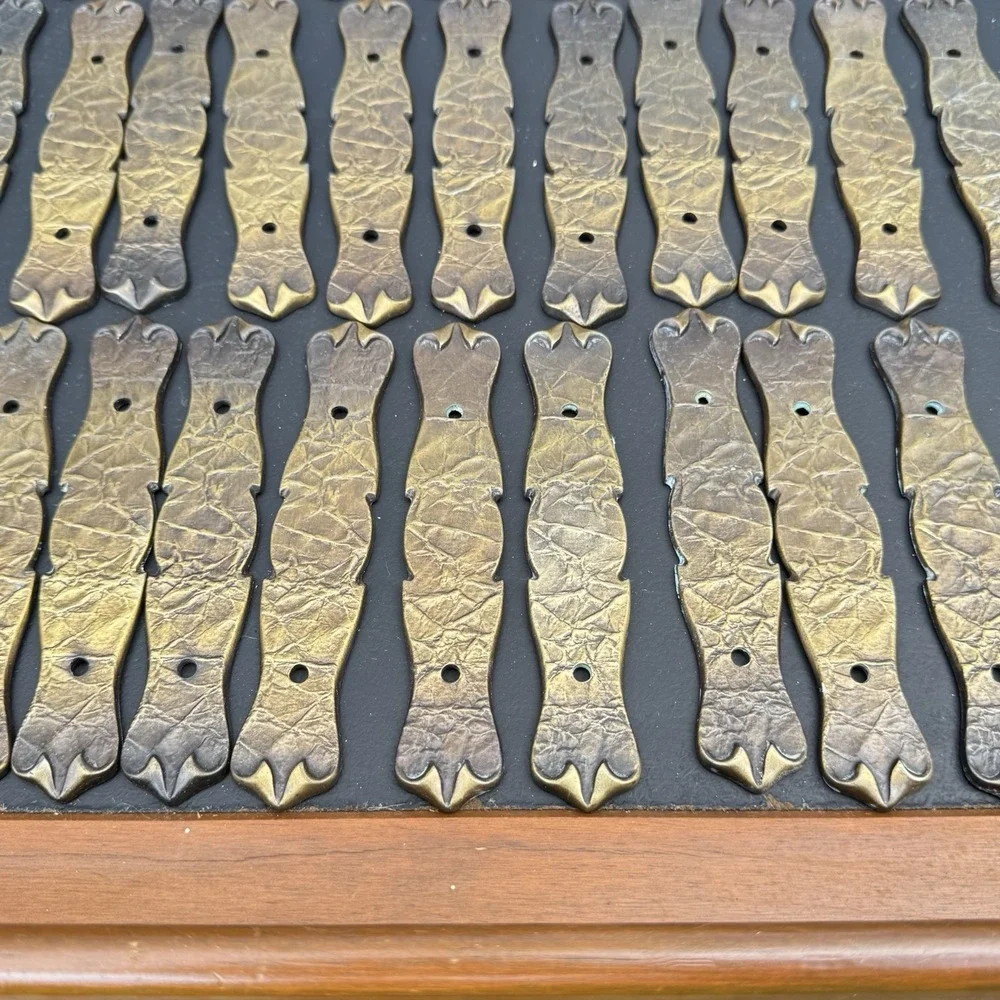 Lot of 54 VTG Amrock 176A-1 Brass Drawer Backplates 3